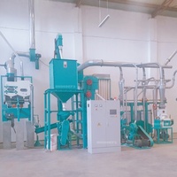Usine de minoterie de maïs/maïs de rendement élevé pour la ligne d'usine à petite échelle de 5-30 tonnes/jour