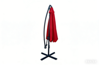 Parasol pliable en tissu Oxford imperméable à double toit en fer robuste de 3 m (pour les salons professionnels et les stations balnéaires, intérieur/extérieur)