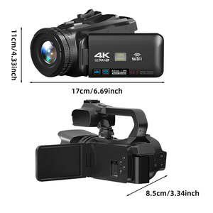 Caméra vidéo 4K en promotion, caméscope DV avec écran tactile 4,0'', zoom numérique 18X, prise en charge du Wi-Fi, caméra de vlogging pour YouTube - Product Image 6