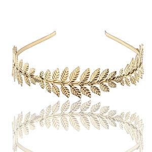 Serre-tête en feuille d'or, Couronne de déesse grecque, Couronne de laurier, <span class=keywords><strong>Accessoire</strong></span> capillaire pour enterrement de vie de jeune fille, Fête de mariage, Costume de reine romaine, Diadème - Product Image 3