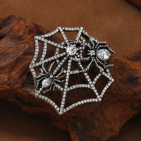 Broche Araignée d'Halloween Tendance Accessoire Vestimentaire Insecte Populaire