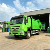 Camion compacteur de déchets Sinotruk 6x4 à moteur diesel manuel, camion de collecte de déchets à chargement arrière de 10m 12m pour l'assainissement