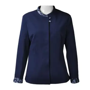 Kadınlar için 1 takım önlük ceketler şef giysi restoran kaynağı şef ceket s restoran şef ceket