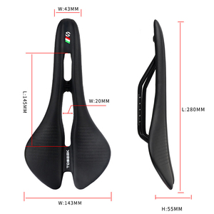 Ec90 — <span class=keywords><strong>selle</strong></span> <span class=keywords><strong>de</strong></span> vtt confortable pour vélo <span class=keywords><strong>de</strong></span> route, couleurs <span class=keywords><strong>noir</strong></span>/rouge/<span class=keywords><strong>blanc</strong></span>, en cuir, à taïwan - Product Image 3