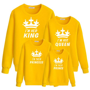 Conjunto de <span class=keywords><strong>ropa</strong></span> a juego para la familia sudadera de manga larga king queen - Product Image 4