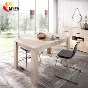 Table à manger extensible moderne en mélamine, table à manger rectangulaire pour restaurant, ensemble de table à manger - Product Image 4