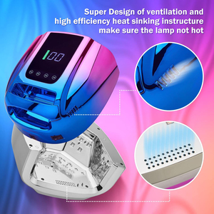 Gradient Color <b>Wireless</b> Cordless Rechargeable 48w LED UV Nail Gel Dryer <b>Lamp</b> Dual Wavelength 24PCS LED Bulbs Fast Curing Home - Product Image 5