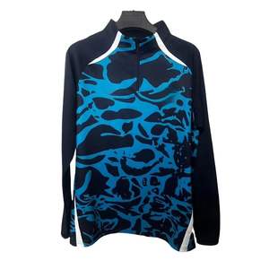 स्पेन की वर्दी सॉकर मैलागा स्पोर्ट्स पुरुषों की लंबी आस्तीन की गुणवत्ता वाले फैशन फ़ुटबॉल गर्म हो रहे आधे ज़िप प्रशिक्षण जर्सी - Product Image 1