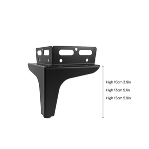 <span class=keywords><strong>Pieds</strong></span> de meubles en métal doré de luxe - <span class=keywords><strong>Pieds</strong></span> robustes à 3 branches avec supports pour lits / tables basses / meubles TV - Product Image 4