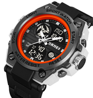SKMEI 2031 jam tangan mewah olahraga Resin jam tangan klasik Analog-tampilan Digital besar 2 waktu Alarm bercahaya Stop Watch