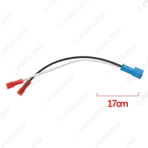 BMW için 2 adet 2Pin araba <span class=keywords><strong>Stereo</strong></span> hoparlör kablo demeti adaptörleri evrensel/Mini hoparlör yedek bağlantı kablo fiş kabloları - Product Image 6