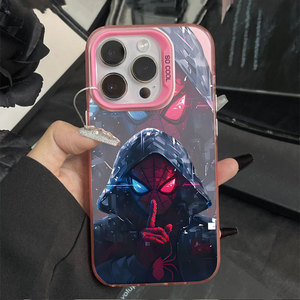 Funda de teléfono personalizada OEM con diseño de Spiderman, impresión UV, estilo moderno, para iPhone 7 Plus 17Air, cubierta protectora rígida de PC, venta al por mayor de fábrica - Product Image 5