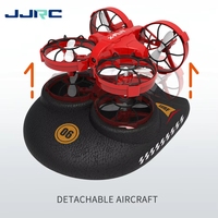 Drone RC miniature JJRC H116 télécommandé, jouet aquatique, quadricoptère amphibie 3-en-1 avec longue autonomie en air et en eau