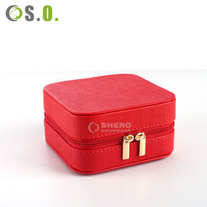 Boîte de rangement de bijoux de voyage en cuir PU élégante et portable, sur mesure, de haute qualité, pour boucles d'oreilles, colliers et bagues - Product Image 5