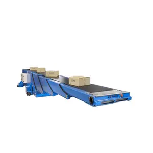 Container Unloading Equipment Belt Conveyor Extendable Telescopic Belt Conveyor