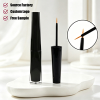 Tube transparent noir vide pour fard à paupières liquide, sérum de croissance, colle à sourcils et cils