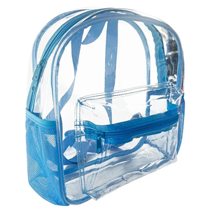 Zaini trasparenti per studenti <span class=keywords><strong>blu</strong></span> di grande capacità zaino da <span class=keywords><strong>donna</strong></span> impermeabile Bookbag da scuola per ragazze borse trasparenti - Product Image 3