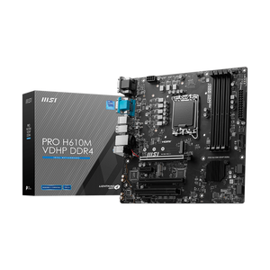 ใหม่ <span class=keywords><strong>MSI</strong></span> <span class=keywords><strong>PRO</strong></span> <span class=keywords><strong>H610M</strong></span> VDHP DDR4 เมนบอร์ดเกมสนับสนุน 14th/13th CPU H610 เมนบอร์ด - Product Image 1