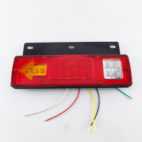 24V 12V 131 kamyon römork LED Stop arka ters dönüş lambası park lambaları demir taban ile ok göstergesi