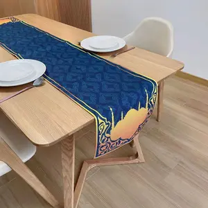नई रमजान मेज़पोश लंबे सनी कमरे में रहने वाले टीवी कैबिनेट कवर का कपड़ा कॉफी टेबल चटाई टेबल झंडा