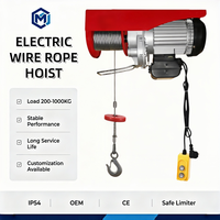 Treuil électrique sans fil léger CE, longue durée de vie, 110V 220V, Pa250, mini treuil à câble en acier pour entrepôt, garage