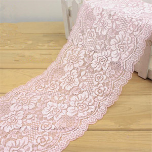 Largeur 18cm Élastique Dentelle Garniture Ruban Tissu DIY Artisanat Robe De Mariée Jupe Couture Vêtements Accessoires - Product Image 1