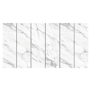 Branco bem-design de luxo 800*2600*9mm porcelana, parede de azulejos da parede do banheiro com parte superior de pedra sinterada