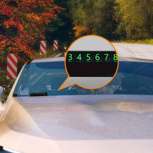 Targa <span class=keywords><strong>di</strong></span> Parcheggio Temporaneo Personalizzata con Logo Auto, Regalo in Lega con <span class=keywords><strong>Numero</strong></span> <span class=keywords><strong>di</strong></span> <span class=keywords><strong>Telefono</strong></span> Nascosto Luminoso - Product Image 5