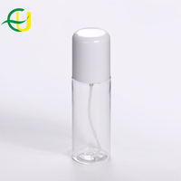 Vente en gros de flacons cosmétiques en PET transparents de 100 ml, nouveau design, vides, avec vaporisateur pour brume corporelle, soin du visage, après-shampoing, flacon pompe