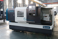Tour CNC horizontal à banc plat robuste CAK6166C, commande GSK, garantie 1 an, pour broches d'énergie éolienne, grande précision