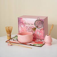 Ensemble de matcha 5 étoiles à faible MOQ, ensemble de thé japonais traditionnel, ensemble de matcha japonais 5 pièces, peut également être offert en cadeau à des amis ou des collègues
