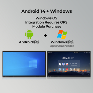 Trong nhà 65/75/85 inch màn hình cảm ứng đa điểm 4K UHD bảng tương tác bảng thông minh <span class=keywords><strong>Android</strong></span>/Windows OS cho phòng họp giáo dục - Product Image 5