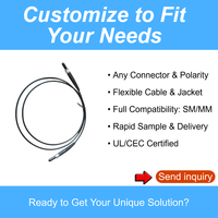 Cable de Fibra Óptica SMA905, Cable de Conexión de Fibra Óptica SMA905-SMA905 con Conectores SMA905 Especiales para Centro de Datos