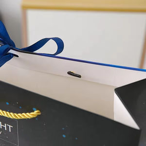 Customized Eco-Friendly Waterproof Cartoon <b>Space</b> Theme <b>Gift</b> Bag with Ribbon Handle for Clothing & Shoes Packaging - Product Image 5