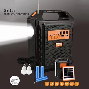 وظيفة FM أنظمة طاقة شمسية صغيرة محمولة لتخزين الطاقة LED للمنزل - Product Image 5