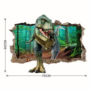 Creative 3D Adesivi da parete in PVC Adesivi da parete rimovibili <span class=keywords><strong>per</strong></span> la nuova decorazione della casa dinosauro rottura parete <span class=keywords><strong>per</strong></span> la camera da letto soggiorno <span class=keywords><strong>per</strong></span> bambini - Product Image 5