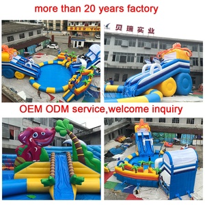 Castillo hinchable para niños, parque acuático al aire libre, con tobogán de piscina, a la venta - Product Image 6