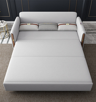 Sofá cama plegable para sala de estar, pequeño apartamento, casa telescópica doble