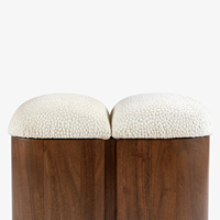 Pouf Ottoman Traditionnel en Tissu Doux, Siège de Sol Moderne, Écologique et Léger, Repose-Pieds pour Salon et Appartement - Vente en Gros