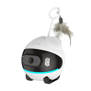 Mini Cámara Robótica Ligera 4G WiFi para Mascotas, Gran Angular, Visión Nocturna, Detección de Movimiento, Monitoreo de Mascotas de Plástico - Product Image 1