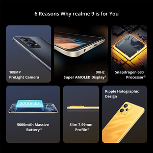 Versión Internacional <span class=keywords><strong>Realme</strong></span> 9 (4G) Doble SIM 128GB ROM + 6GB RAM (Solo GSM) |   Teléfono Inteligente 4G/LTE Desbloqueado de Fábrica (Sin CDMA) - Product Image 5