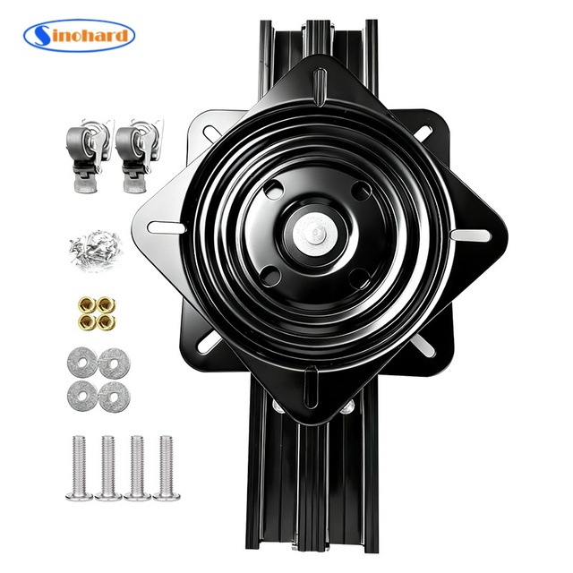 90 Degree Wholesale Rotating Table Slide for Kitchen Island Desk Rail Heavy Duty Wheels Rotating Table Slide Rail