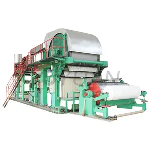 Pequeno rolo de papel higiênico do moinho da linha de produção de fabricação da planta de reciclagem de resíduos