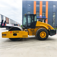 Nouveau Compacteur de Sol XS222J 20 Tonnes, Rouleau Compresseur Vibratoire Monocylindre pour la Construction Routière et de Barrages