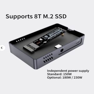 Thunderbolt 5 M.2 NVMe SSD Behuizing: 80Gbps PCIe 4.0 Ondersteunt 2230-2280 SSD Actieve Koeling Bus-Powered TB5 Kabel voor Mac/Windows - Product Image 4