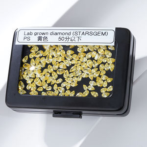Stargem Fabriek Fancy Lab Diamant Def Vvs Synthetische Peer Vorm Cvd Hpht Diamant Lab Gegroeid Gele Losse Diamanten - Product Image 3