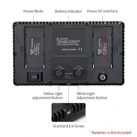 Luce LED Portatile Pro LED 600 RGB 24W, 2700-6500K, Modalità RGB, Controllo App, U600, Illuminazione per Studio Video YouTube