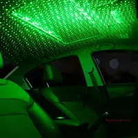 Mini projecteur LED laser en plastique et métal pour toit de voiture, lumière d'ambiance étoilée, lampe galaxie USB décorative réglable pour plafond de chambre