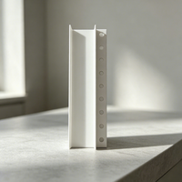 Profilé PVC en forme de F pour joint décoratif de plâtre, bande d'ombre pour mur et plafond en cloison sèche