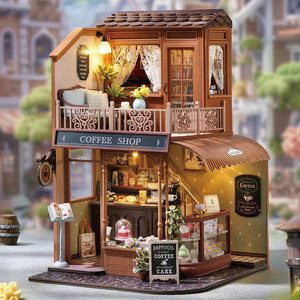 DIY Cabin BC-001 Meets Time BC-003 Happy Melody Retro <span class=keywords><strong>Sweet</strong></span> Style Wood Coffee - Product Image 2